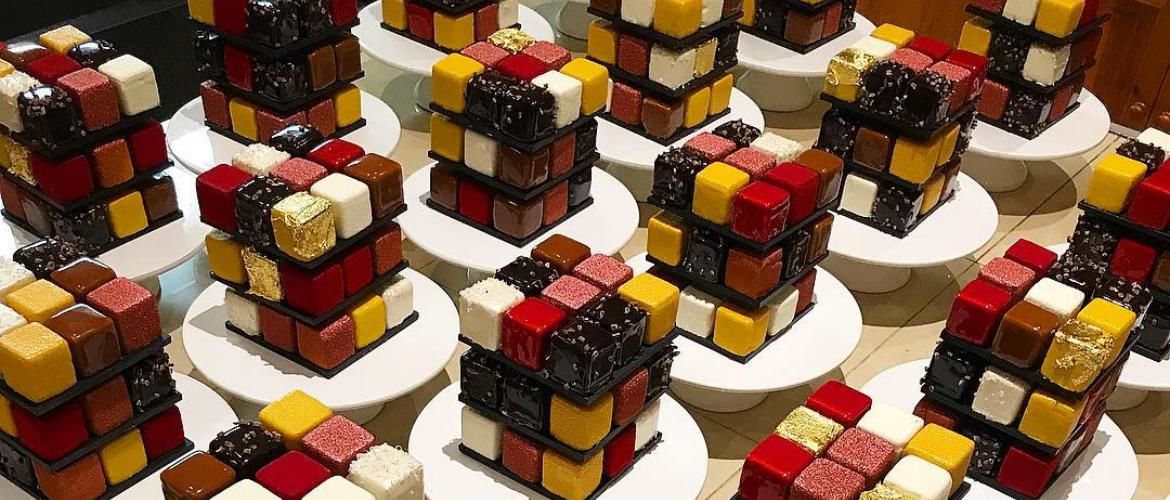 Съедобный кубик Рубика от французского таланта Cedric Grolet