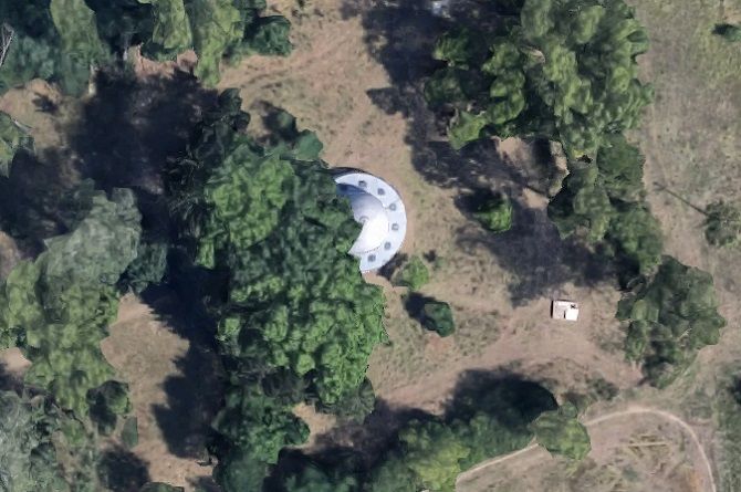 google maps  UFO in Rumänien