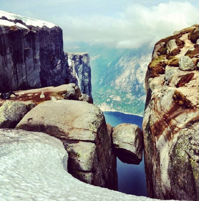 Висячий камень Кьераг, Норвегия