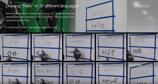 Робот-полиглот знает 10 языков, умеет писать слова и рисовать картины 2