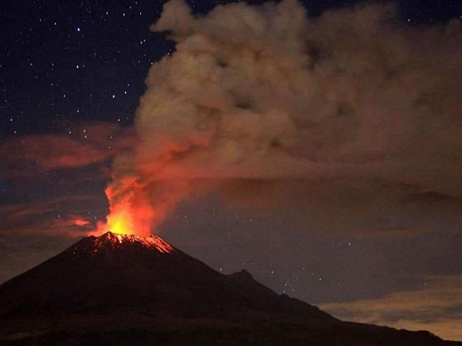 Vulkan Popocatepetl, Mexiko