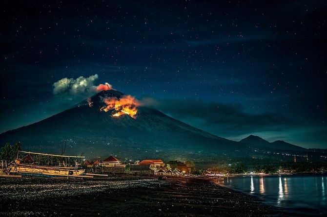 Vulkan Agung, Bali (Indonesien)