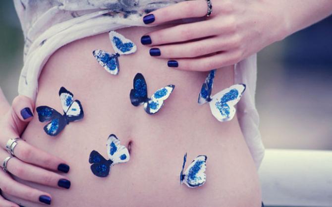 Что вызывает бабочек у вас в животе?