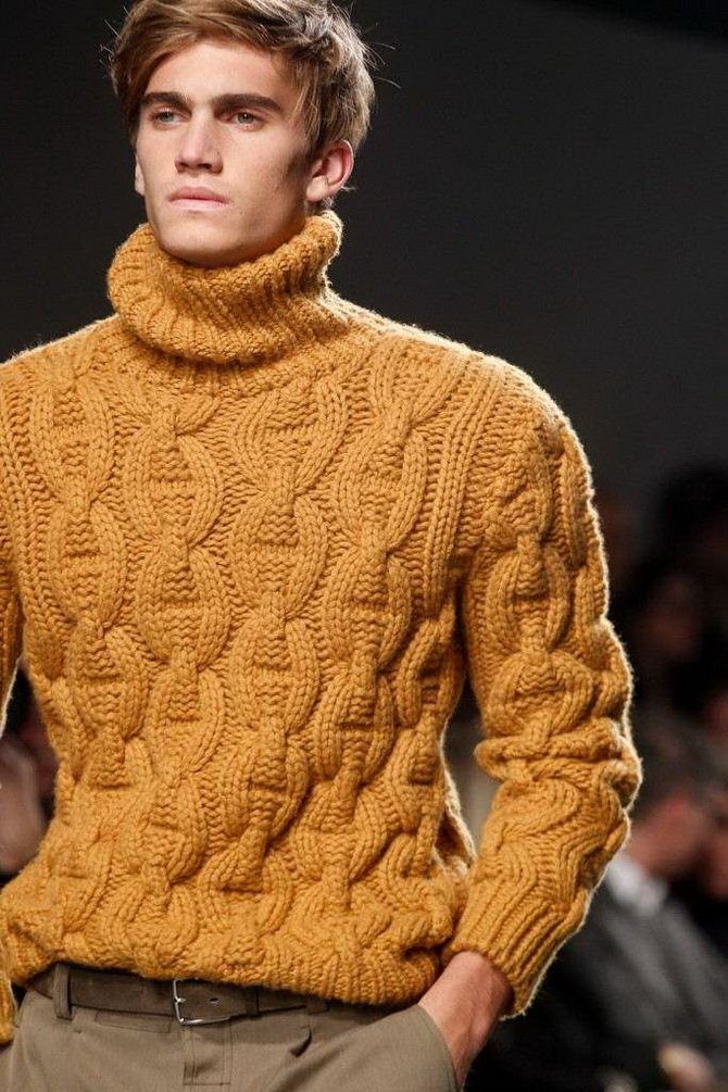 мужской вязаный свитер