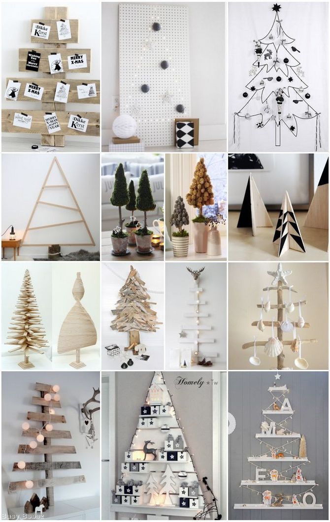 Books, cardboard and even a stepladder: things you can use to make an alternative Christmas tree for the New Year 2024 1