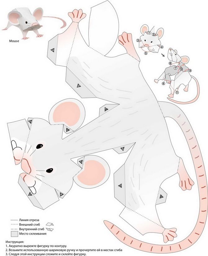 Поделка крыса своими руками: мастерим новогодний талисман 2020 6