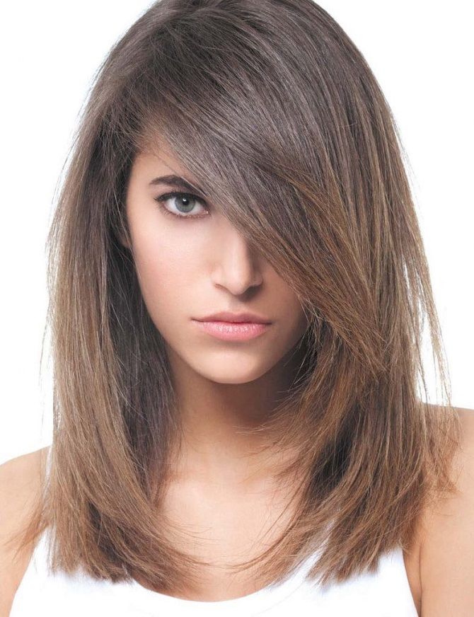 Long hair female haircut 2020