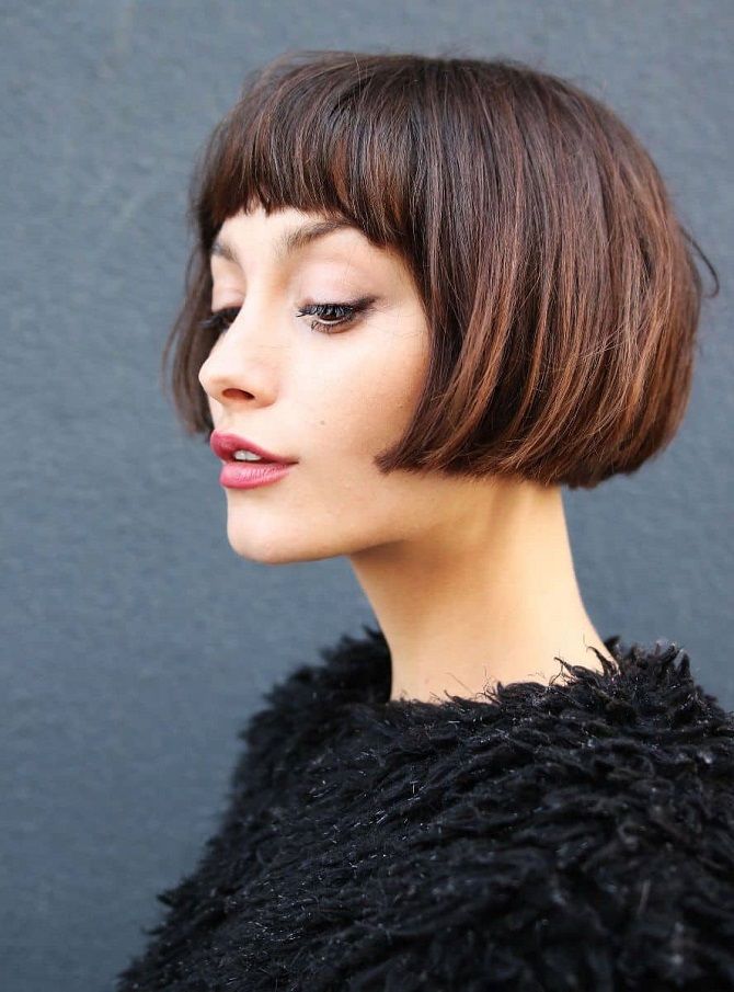 Hairstyles with bangs for short hair 2020