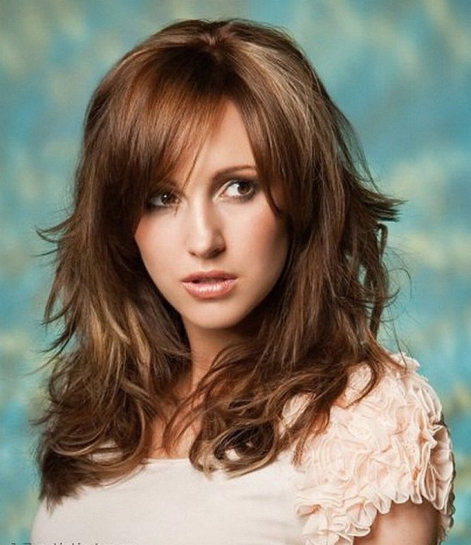 Long hair female haircut 2020