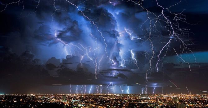 Thunderstorm in Venezuela