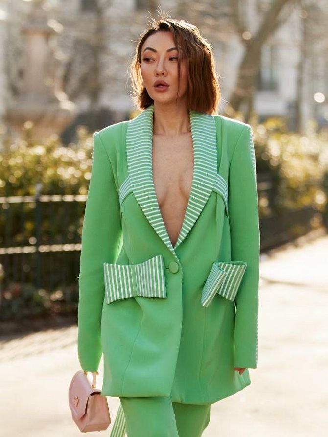 зеленый женский пиджак 2020