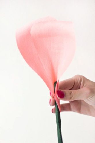 Искусство DIY: пошаговая схема, как легко и просто сделать цветы из бумаги своими руками 8