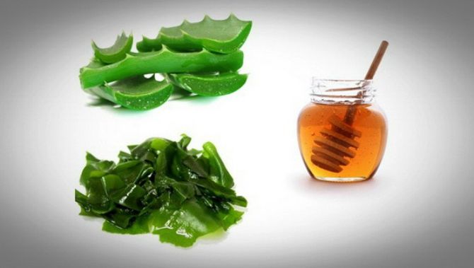 Aloe Saft Honig Maske