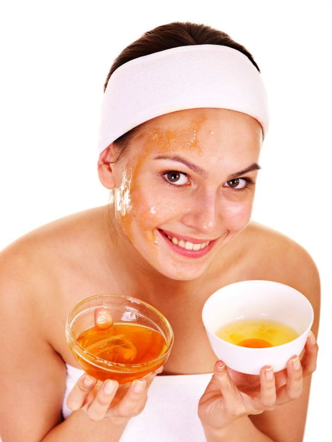 Honey-egg mask for oily skin