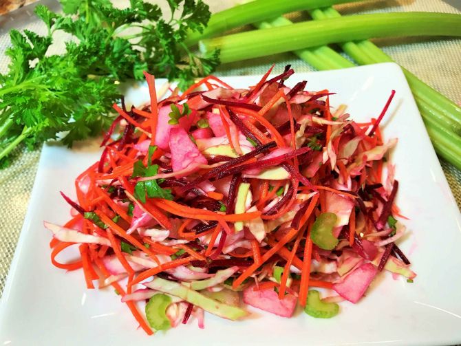 Frischer Rote-Bete-Salat mit Ingwer
