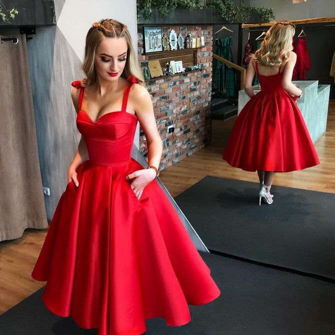 красное платье выпускной 2020-2021