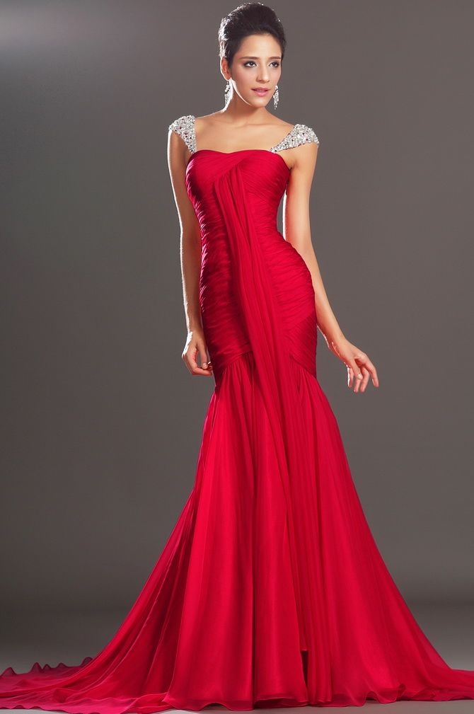 красное платье русалка
