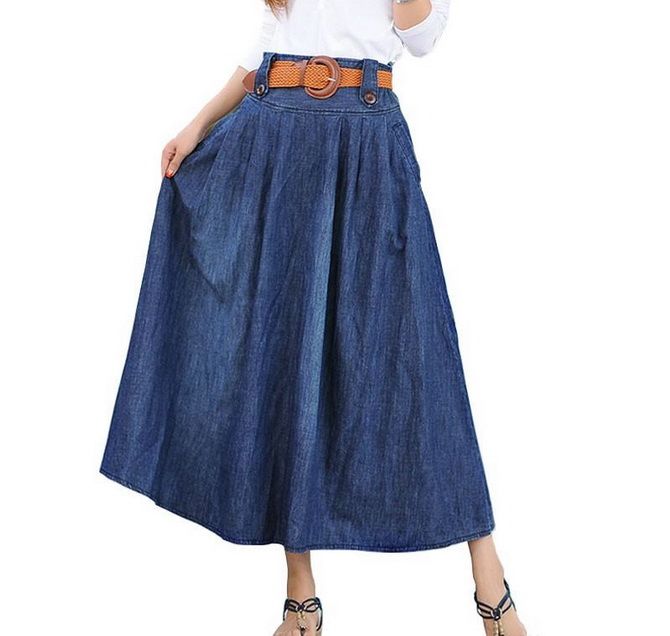 How to wear a denim skirt: photos, trends, novelties of 2021