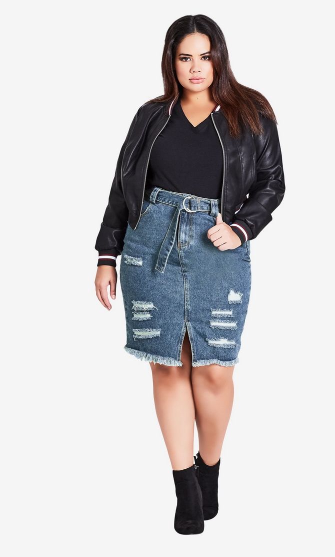 How to wear a denim skirt: photos, trends, novelties of 2021