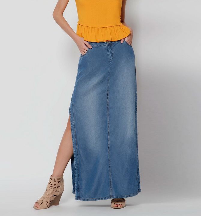 How to wear a denim skirt photos, trends, novelties of 2021