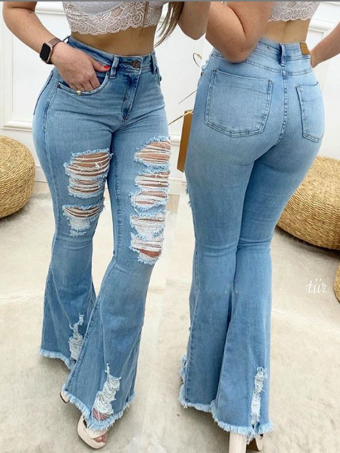 Как правильно подобрать расклешенные джинсы