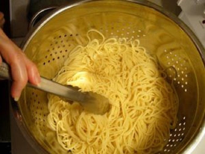  спагетти сварились