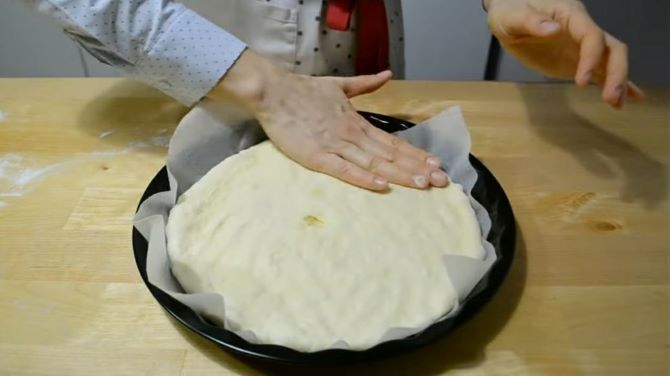 пирог в сковороде