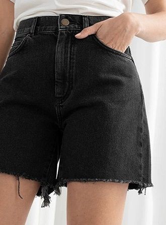Denim shorts in 2021-2022: look stylish and trendy 26