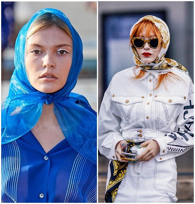Модный тренд лета 2021: завязываем платок на голове 5