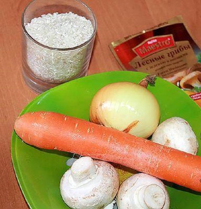 морковь рис лук