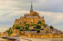 остров Mont Saint-Michel