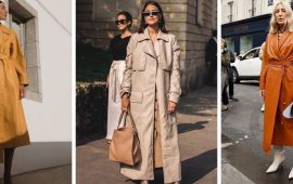 Leather raincoats: choosing a coat for fall 2021-2022
