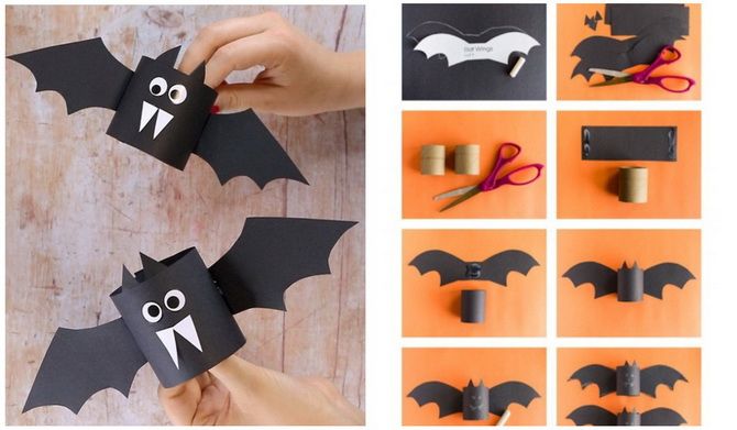 Летучая мышь на Хэллоуин: как сделать оригинальный декор своими руками 20