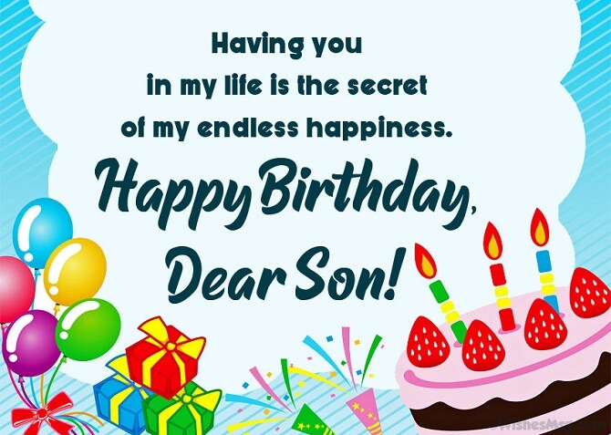 Moving birthday greetings to a son in prose, verses and cards 1