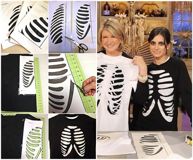 Show the bones: DIY Halloween skeleton costume 15