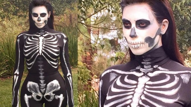 Show the bones: DIY Halloween skeleton costume 2