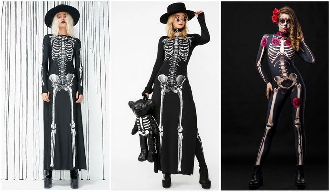 Show the bones: DIY Halloween skeleton costume 19