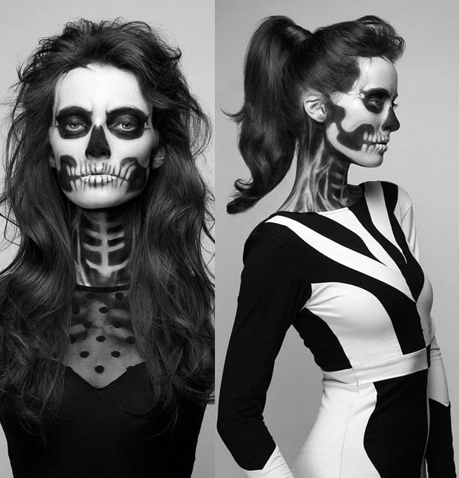 Show the bones: DIY Halloween skeleton costume 28