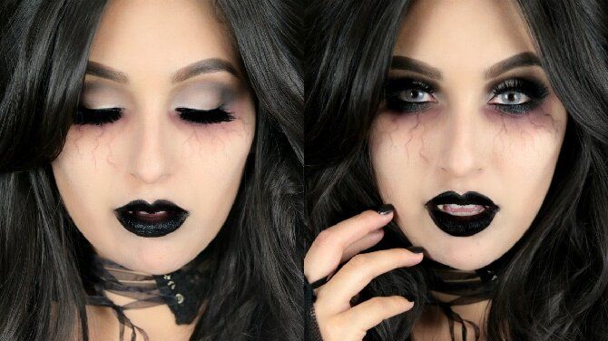 До последней капли крови: самый крутой макияж вампира на Хэллоуин, который можно легко сделать дома – секреты, идеи, фото 23