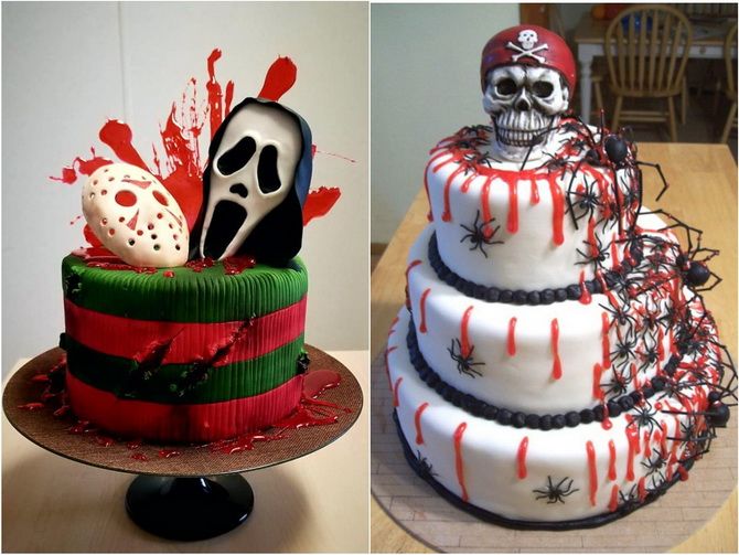 Торт на Хэллоуин: варианты украшения «ужасного» десерта 7