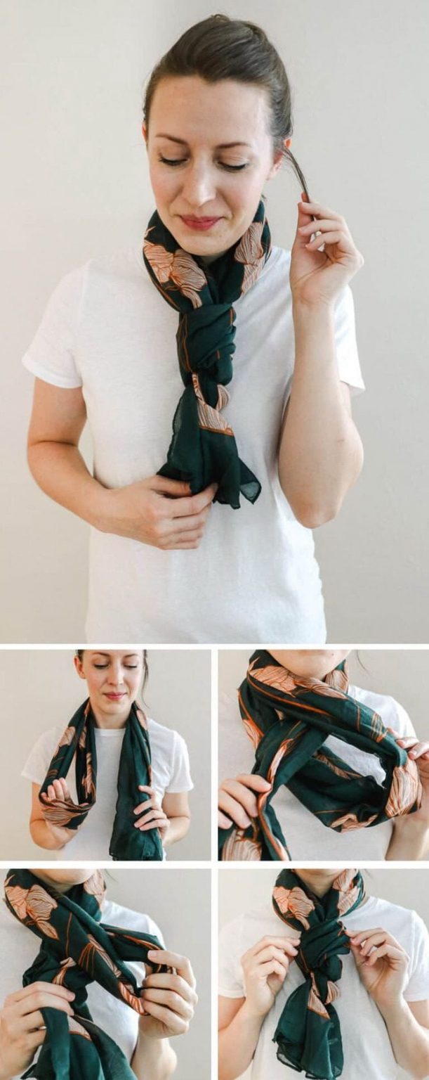 Способы завязывания шарфов