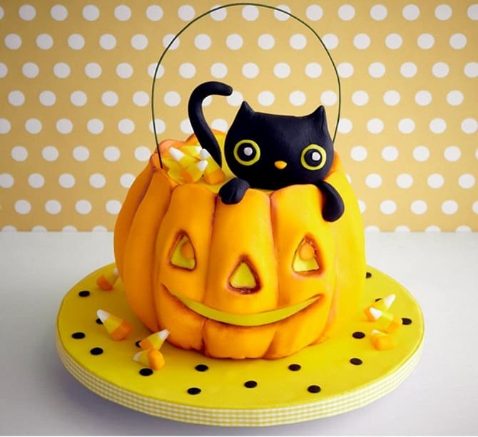 Торт на Хэллоуин: варианты украшения «ужасного» десерта 1