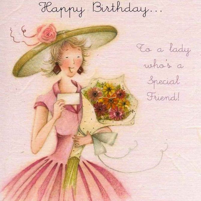 Colorful happy birthday cards and greetings to a woman with images, poems and prose 6