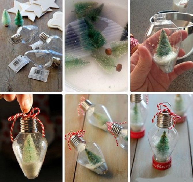 Ялинкові іграшки з лампочок: створюємо новорічний настрій 12