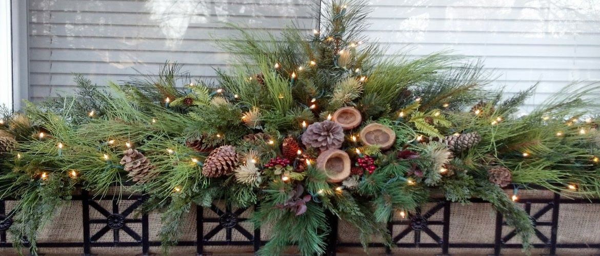 DIY outdoor Christmas decorations