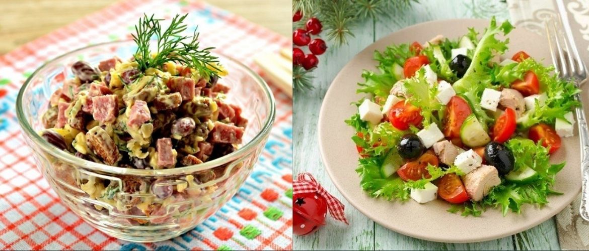 5 quick salad recipes for New Year 2024
