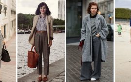 Шерстяные брюки — модный лук зимнего сезона