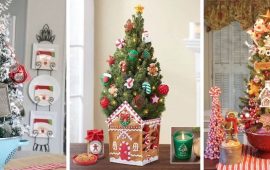 Різдвяний декор: 40 казкових ідей прикрашання маленької ялинки
