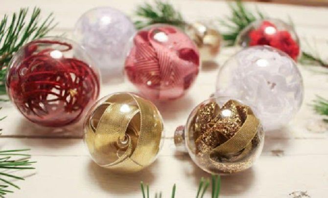 Красивый и необычный декор новогодних шаров – лучшие идеи с фото 20