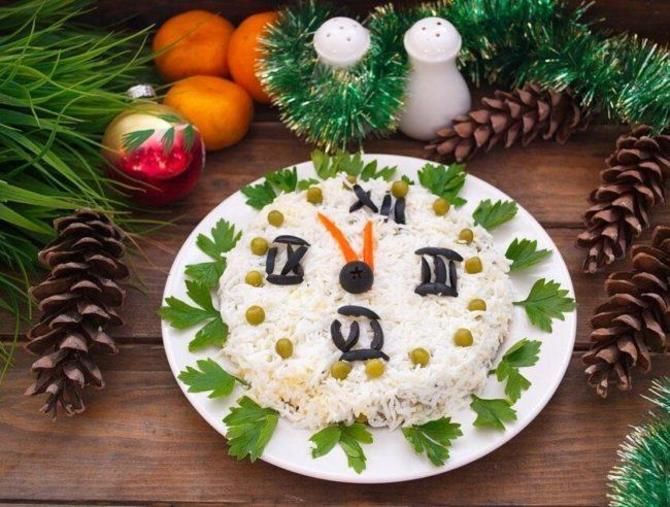 Украшение праздничных блюд: новогодняя символика 2021 на столе 17